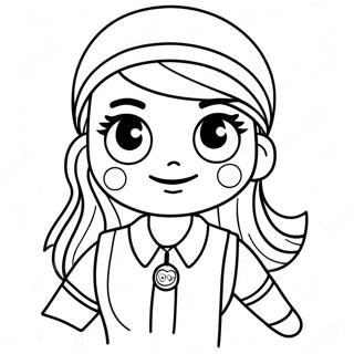 Cute Roblox Preppy Girl With Accessories Coloring Page 48883-39172