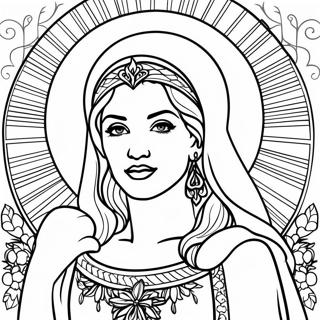 Madonna Iconic Pose Coloring Page 48902-39180