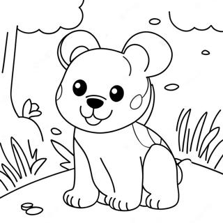 Easy Simple Animal Coloring Page 4891-4080