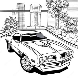 Pontiac Firebird Classic Coloring Page 48952-39215