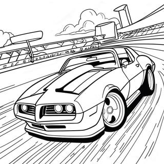 Pontiac Firebird Racing Action Coloring Page 48953-39218