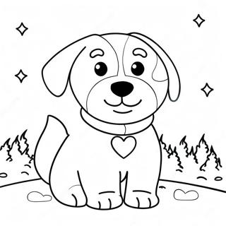 Winter Dog Coloring Page 48972-39232