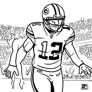 Davante Adams Touchdown Celebration Coloring Page 48993-39250