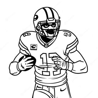 Davante Adams Touchdown Celebration Coloring Page 48993-39251