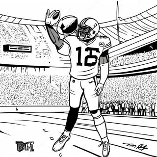 Davante Adams Touchdown Celebration Coloring Page 48993-39252