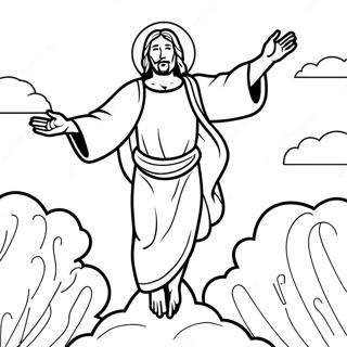 Jesus Ascension Coloring Page 49022-39271