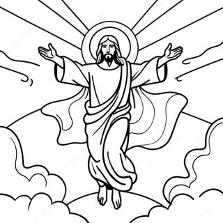 Jesus Ascension Coloring Page 49022-39272