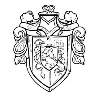 Gryffindor Crest Coloring Page 49042-39287