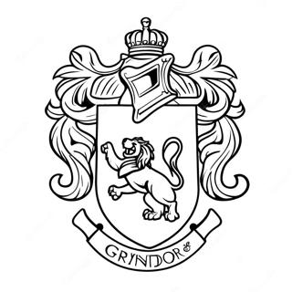 Gryffindor Crest Coloring Page 49042-39288