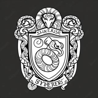 Slytherin Snake Logo Coloring Page 49043-39289