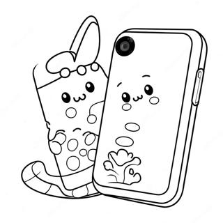 Cute Animal Phone Case Coloring Page 49053-39300