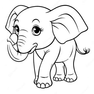 Realistic Elephant Coloring Page 49072-39311