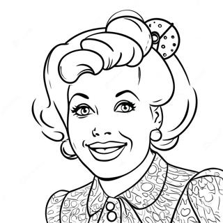 I Love Lucy Coloring Pages