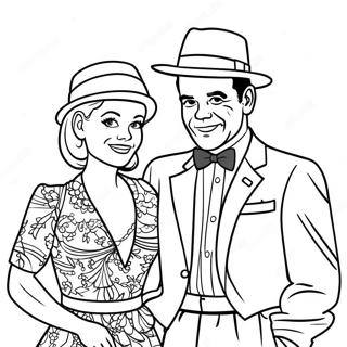 Lucy And Ricky In Colorful Outfits Coloring Page 49093-39330