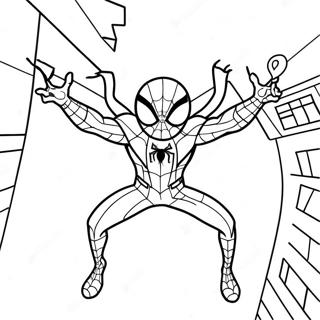 Among Us Spider Man Coloring Pages