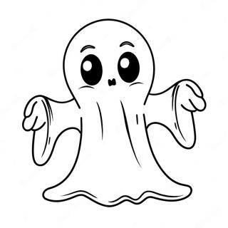 Cute Horror Ghost Coloring Page 49112-39344