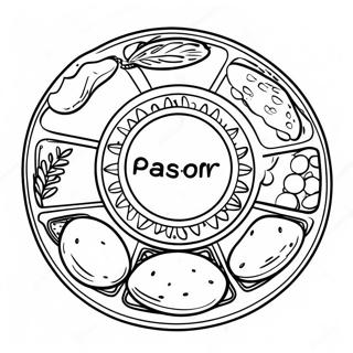 First Passover Seder Plate Coloring Page 49122-39355