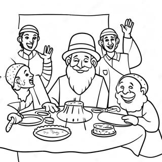 Joyful First Passover Celebration Coloring Page 49123-39351