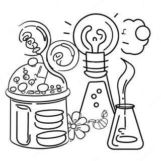 Middle School Science Experiment Coloring Page 4912-4099