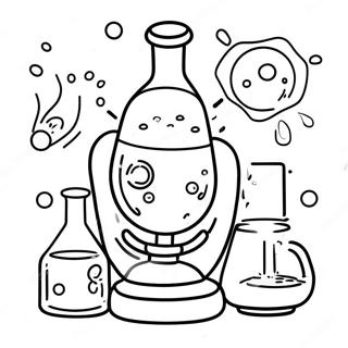 Middle School Science Experiment Coloring Page 4912-4100