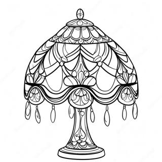 Elegant Tiffany Lamp Coloring Page 49133-39363