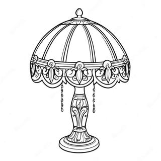 Elegant Tiffany Lamp Coloring Page 49133-39364