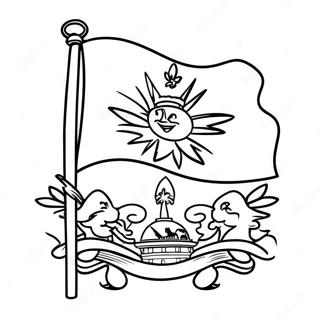 Haiti Flag Coloring Page 49142-39370