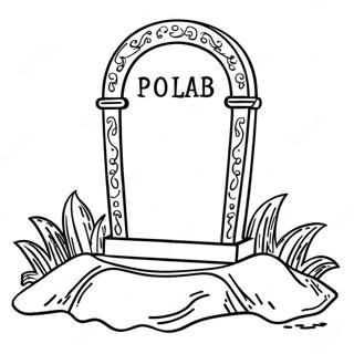 Tombstone Coloring Pages