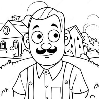 Hello Neighbor 2 Coloring Pages