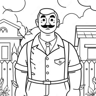 Hello Neighbor 2 Coloring Page 49182-39398