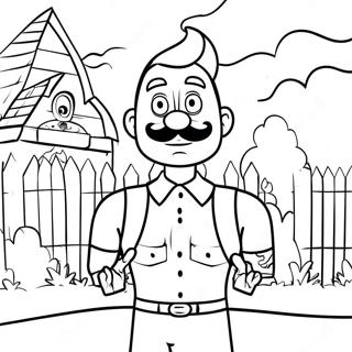 Hello Neighbor 2 Coloring Page 49182-39399