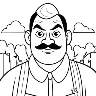 Hello Neighbor 2 Coloring Page 49182-39400