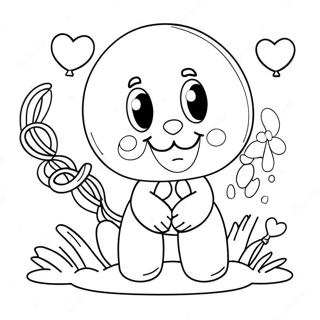 Balloon Animal Coloring Page 491-390