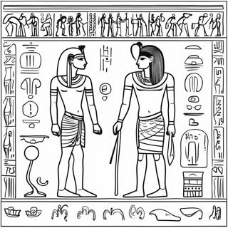 Ancient Egyptian Hieroglyphs Coloring Page 4922-4110