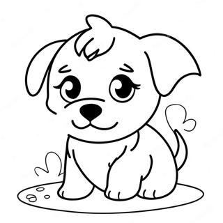 Playful Maltese Puppy Coloring Page 49233-39435