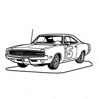 1970 Dodge Charger Racing Coloring Page 49243-39448