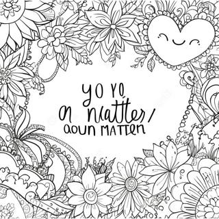 You Matter Inspirational Quotes Coloring Page 49262-39462