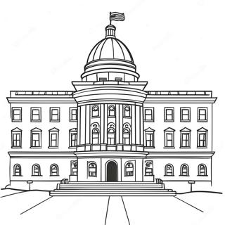 Colorful Government Building Coloring Page 49303-39506