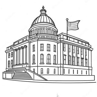 Colorful Government Building Coloring Page 49303-39507