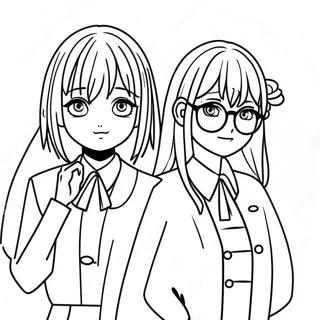 Kakegurui Characters Coloring Page 49323-39511