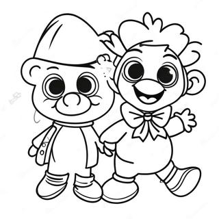 Adventurous Muppet Babies Coloring Page 4932-4117