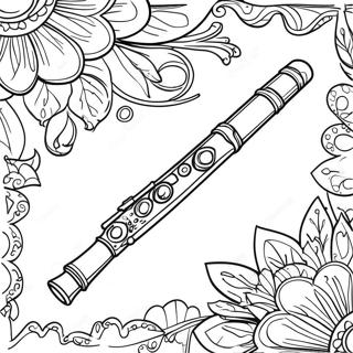 Flute Coloring Page 49352-39530