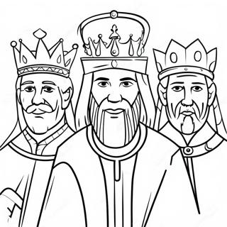 Three Kings Coloring Page 49362-39534