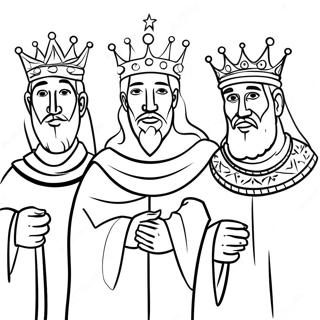 Three Kings Coloring Page 49362-39536