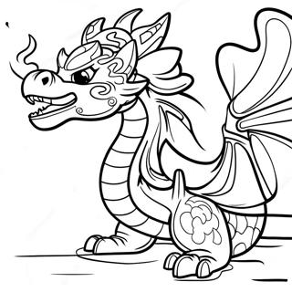 Fire Dragon Ninjago Coloring Page 49383-39558