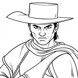 Zorro With His Sword Coloring Page 49423-39601