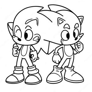 Sonic Friends Coloring Pages