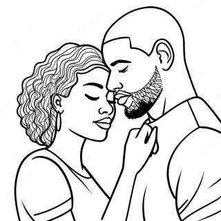 Black Couple Coloring Pages