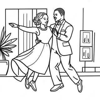 Black Couple Coloring Pages