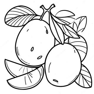 Mango Coloring Pages